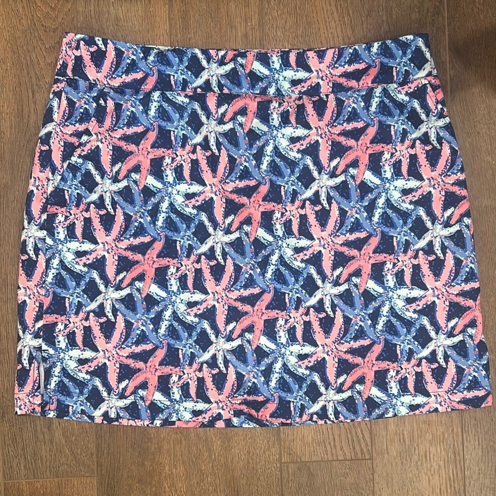 Vineyard Vines Blue and Pink Starfish Skirt/Skort